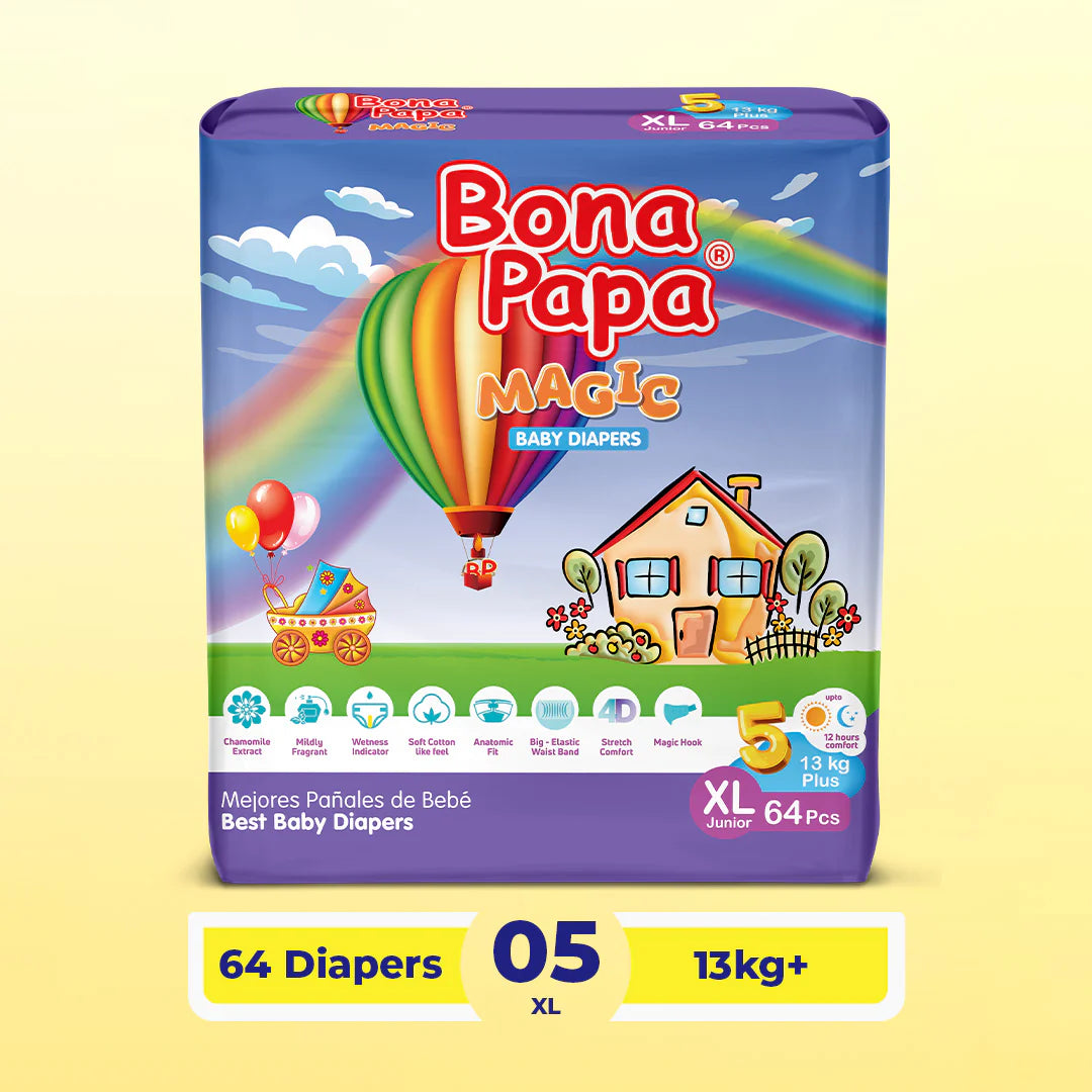 Bona Papa Magic Diapers Size 5 XL Jumbo Pack 58 Pcs