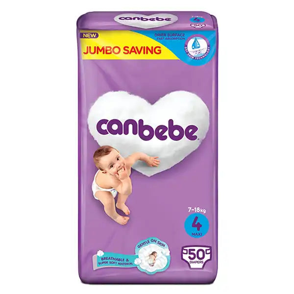 Canbebe Size 4 Large Diapers Jumbo Pack 50 Pcs