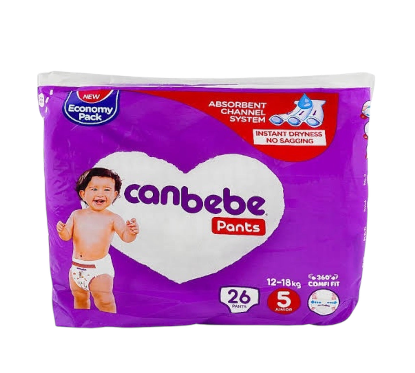 Canbebe Size 5 L Diaper Pants Eco Pack 26 Pcs