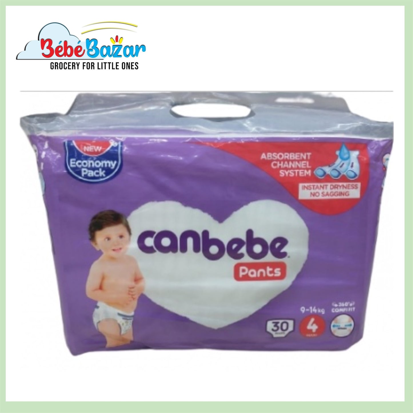 Canbebe Diaper Pants Size 4 Maxi Economy Pack 30 Pcs