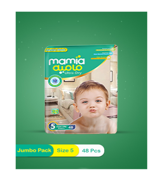 Mamia Diapers Size 5 XL Jumbo Pack 48 Pcs