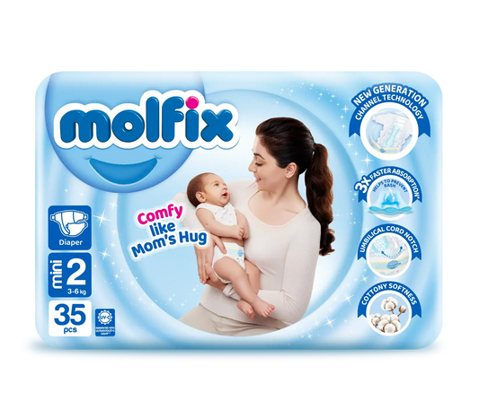 Molfix Size 2 Small Diapers Twin Pack 35 Pcs