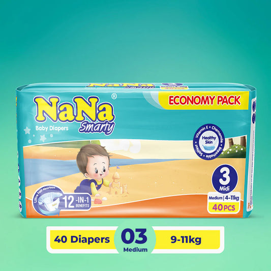 Nana Smarty Size 3 Medium Economy pack 40 Pcs