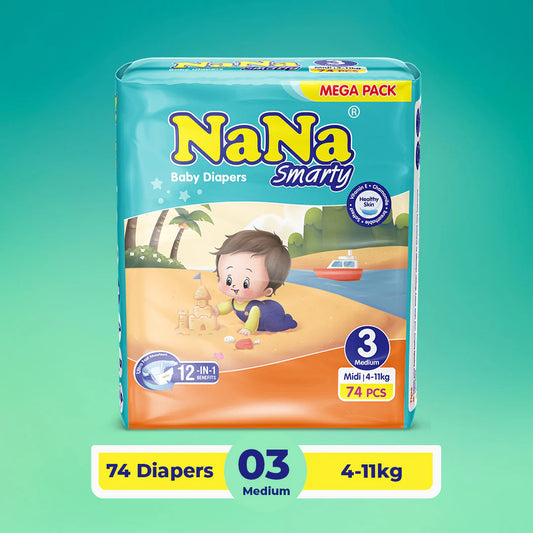 Nana Smarty Size 3 Medium Mega Pack 74 Pcs