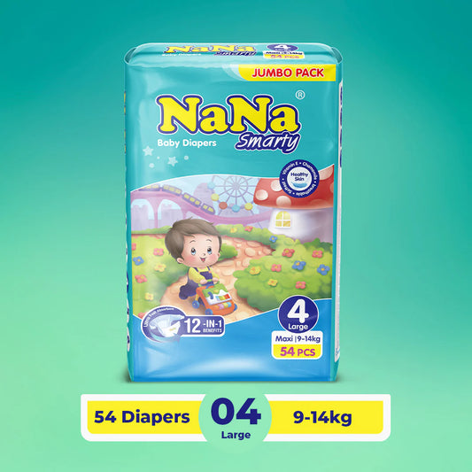 Nana Smarty Size 4 Large Jumbo Pack 54 Pcs