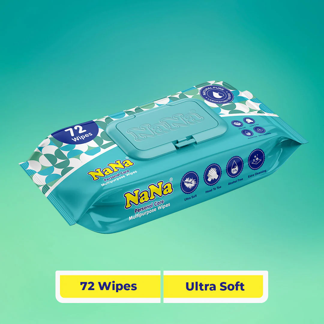 Nana Multi Purpose Wipes 72 Pcs