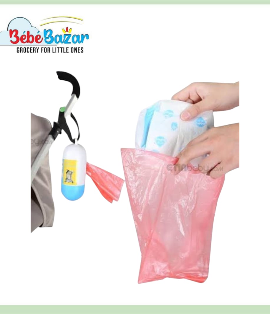 Baby Diaper Portable Dispenser | Waste Disposal Bag