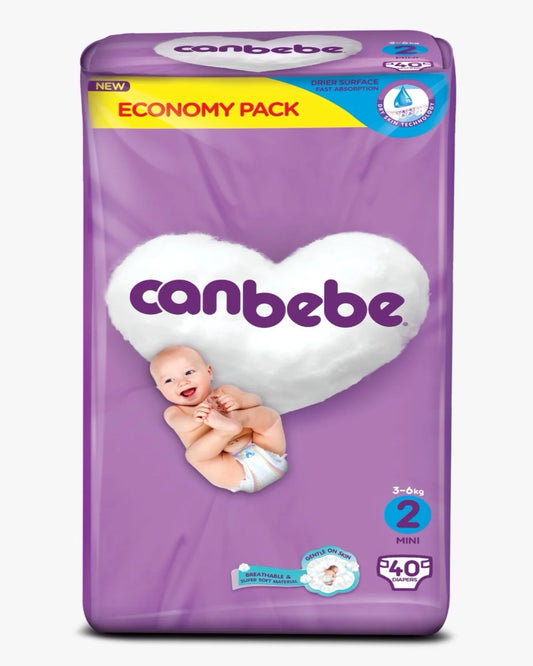 Canbebe Size 2 Small Diapers Economy Pack 40 Pcs