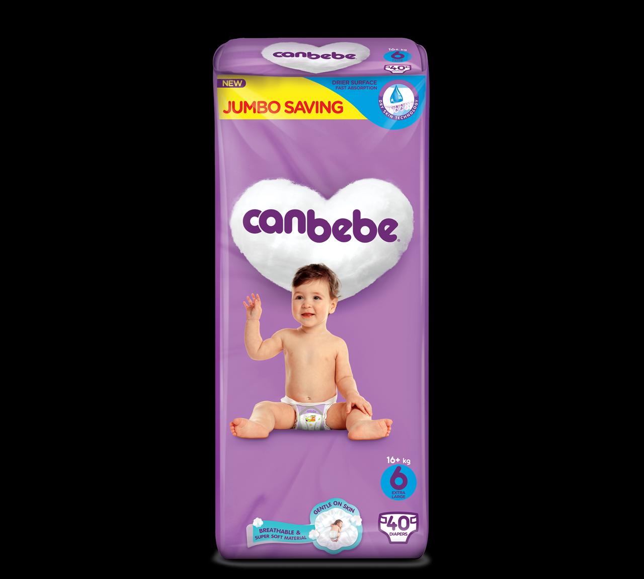 Canbebe Diapers Size 6 XL Jumbo Pack 40 Pcs