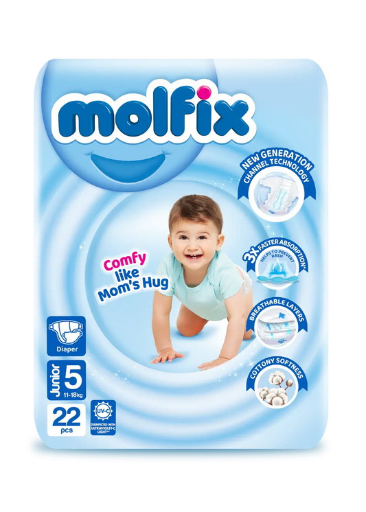 Molfix Size 5 XL Diapers Twin Pack 22 Pcs
